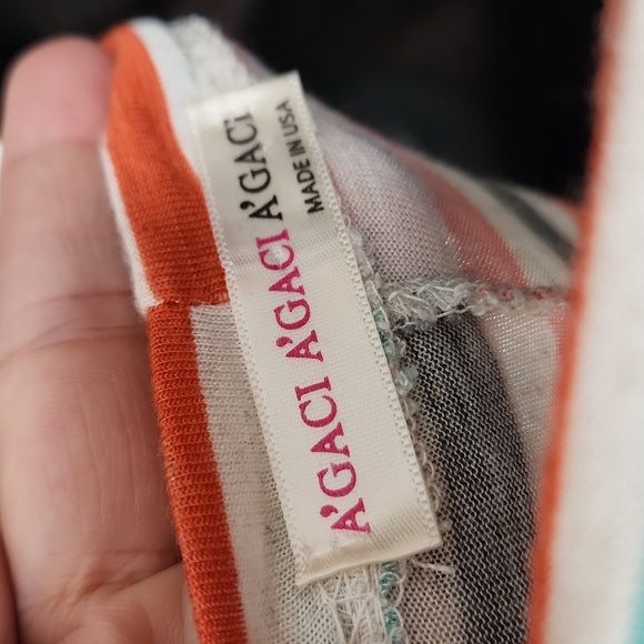 A'gaci Striped Crop Top - Picture 6 of 7